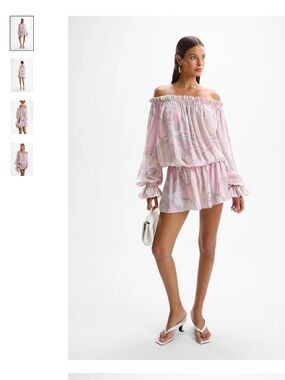 Cin cin chloe mini dress deco pink